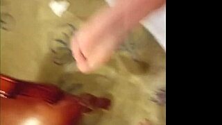 Asian girl rides my cock in dogstyle