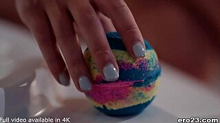 Gabbie Carter fulfills her desire for a well-endowed man in the tub