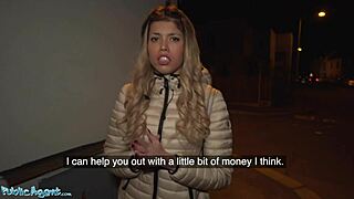Off-duty Spanish beauty Macarena Lewis encounters a garage encounter