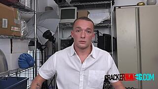 Interracial gay sex scene with Russian stud and black actor