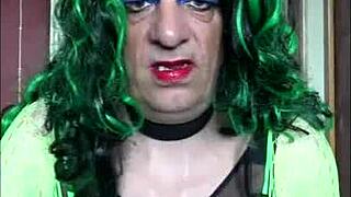 Bi sissy craving anal from another crossdressing companion