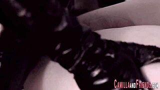 Bruna Venchy's intense shemale BDSM session with explosive climax