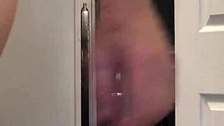 Hairless MILF gets caught in act of solo play