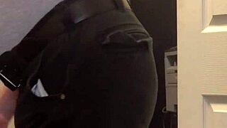 Hairless MILF gets caught in act of solo play