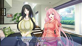 The Akumeru family's Yunagi route continues in part 4, featuring a sensual encounter with the stepsis