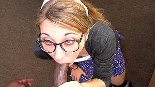 Amateur teen gets interviewed and fucked in HD