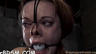 Intense breast clamping with seductive models