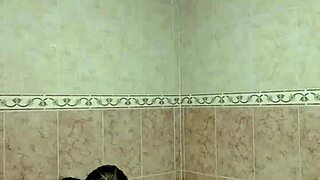 A married woman enjoys a solo masturbation session in a luxurious bath