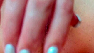 Intimate solo play leads to multiple orgasms through nipple and pussy stimulation