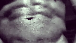 Tiny smoker gets cock out and dances
