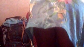 Amateur gay man's home video featuring a transgender woman