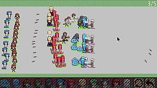 Final showdown with the demon king's castle in 3D game-style anime