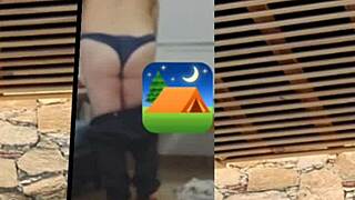 Russian amateur flaunts her big ass and monster cock in homemade video