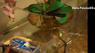 Mexican beauty gets her holes filled by two lucky men