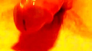 He can't resist her glistening pussy and bursts multiple times