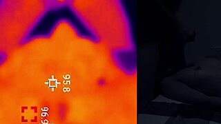 Slutty angel gets caught in extreme nightvision sex session