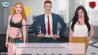 The seduction of Bimbo Ash in Visual Novel style continues