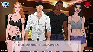 The seduction of Bimbo Ash in Visual Novel style continues