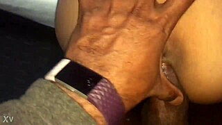 Latin American babysitter receives anal sex and creampie