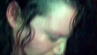 Big beautiful black woman gets her head pounded by a white hoodrat