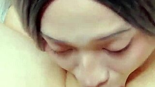 Crossdresser takes on a massive cock in deepthroat session