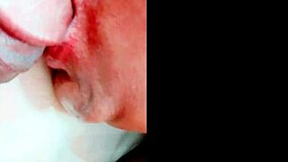 Voluptuous aunt enjoys sucking on a big fat penis