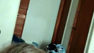 Mature slut gets spit and cum on her tits