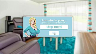 Curvy beauty explores her sexuality in 3D game