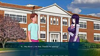 Curvy beauty explores her sexuality in 3D game