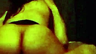 Curvy Latina MILF enjoys dildo play and rides her lover