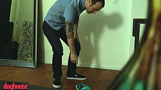 Nicole Sage and Chad Alva's passionate encounter in the dog house
