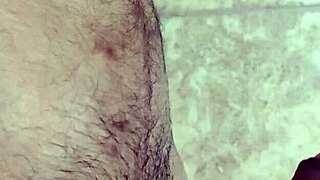 Gay amateur plays with his navel and cums