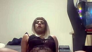 A trans woman indulging in solo play
