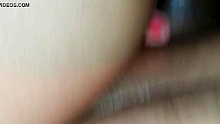 Wife explores backdoor pleasure with anal toy and vibrator