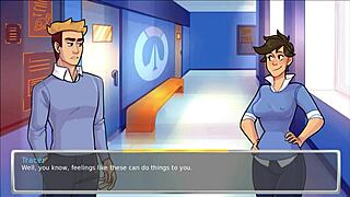 Steamy visual novel: Naughty teacher seduces her young student