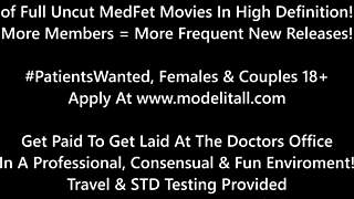 Slut Sarah Vixen experiences intense pleasure from the doctor's therapy using a Hitachi wand vibrator