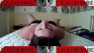 A voluptuous beauty's intimate apparel is penetrated intensely, mimicking a canine's climax