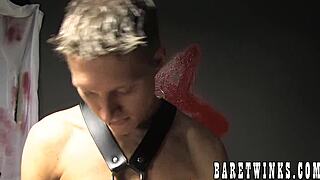 A dominant gay with an impressive endowment demonstrates the thrill of raw intimacy
