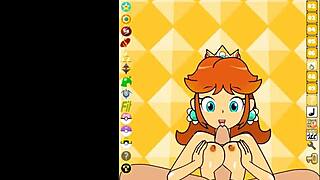 Playtime with Princess Daisy in Mario-themed porn game