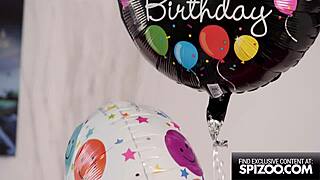 Sizzling lesbian birthday celebration with Jenna Foxx and Sonia Harcourt