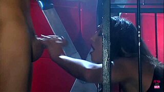 A stunning brunette receives intense penetration from her partner