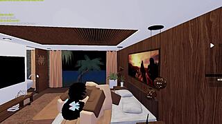 A hot Latina gets taken by a large black cock and a Roblox toy