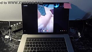 A sizzling hot MILF porn star gets naughty with a webcam-loving fan