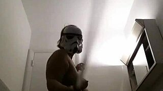 Danyza, the blonde bombshell, in a steamy homemade sex scene as a storm trooper