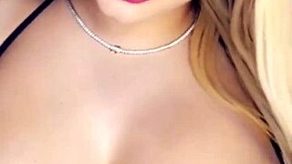 Stunning Barbie doll with big assets in sexy pose