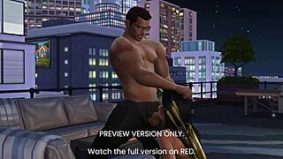 Seductive Simlish romance in 3D hentai preview