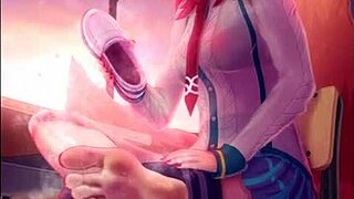 League of legends cartoon parody with music and feet compilation