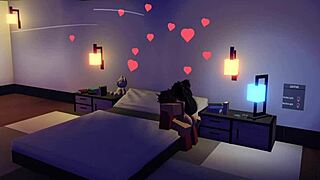 A steamy encounter between a Roblox demon and his seductive devotee
