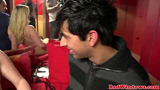 Tattooed European hooker enjoys a messy rimjob