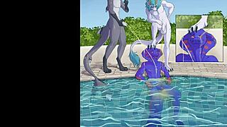 Gay outdoor exhibitionism: Watersports edition